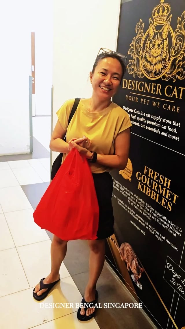 Wendy Goh's Designer Cats Gourmet customer video review in Singapore