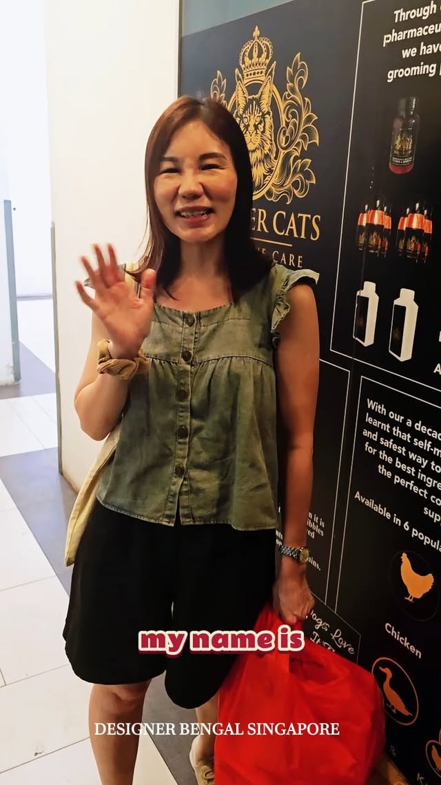 Jasmine Aw's Designer Cats Gourmet customer video review in Singapore