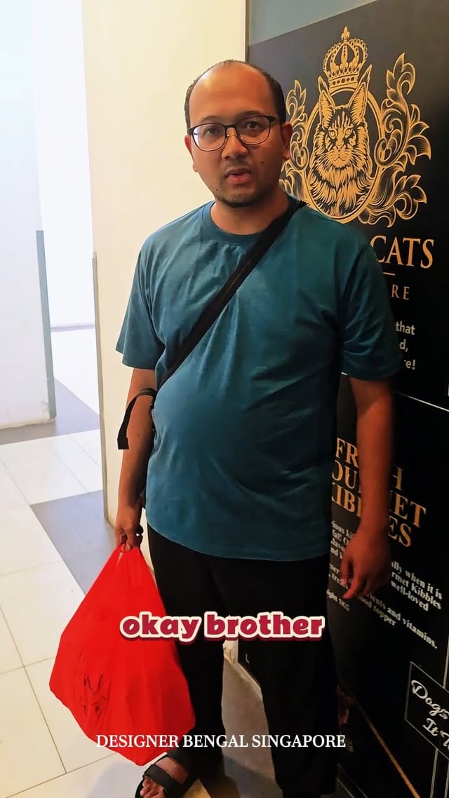 Marcus Sng's Designer Cats Gourmet customer video review in Singapore