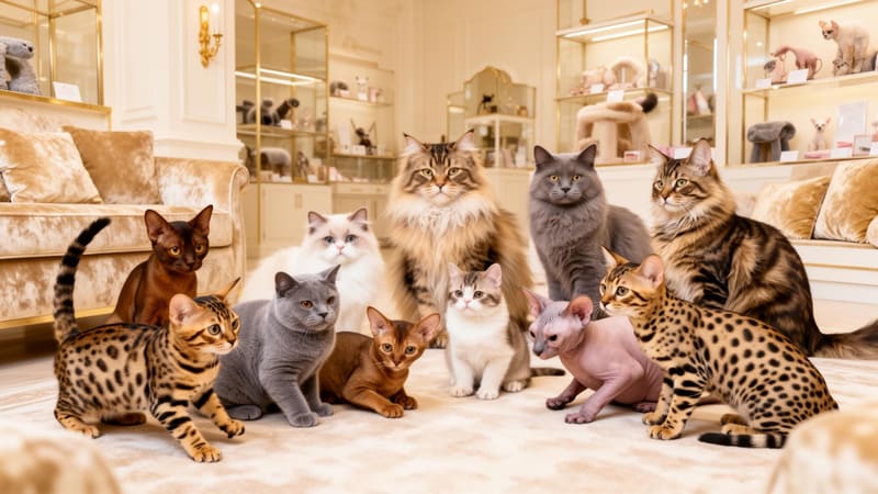 Designer Cats pedigree kitten showroom at Telok Kurau, Singapore